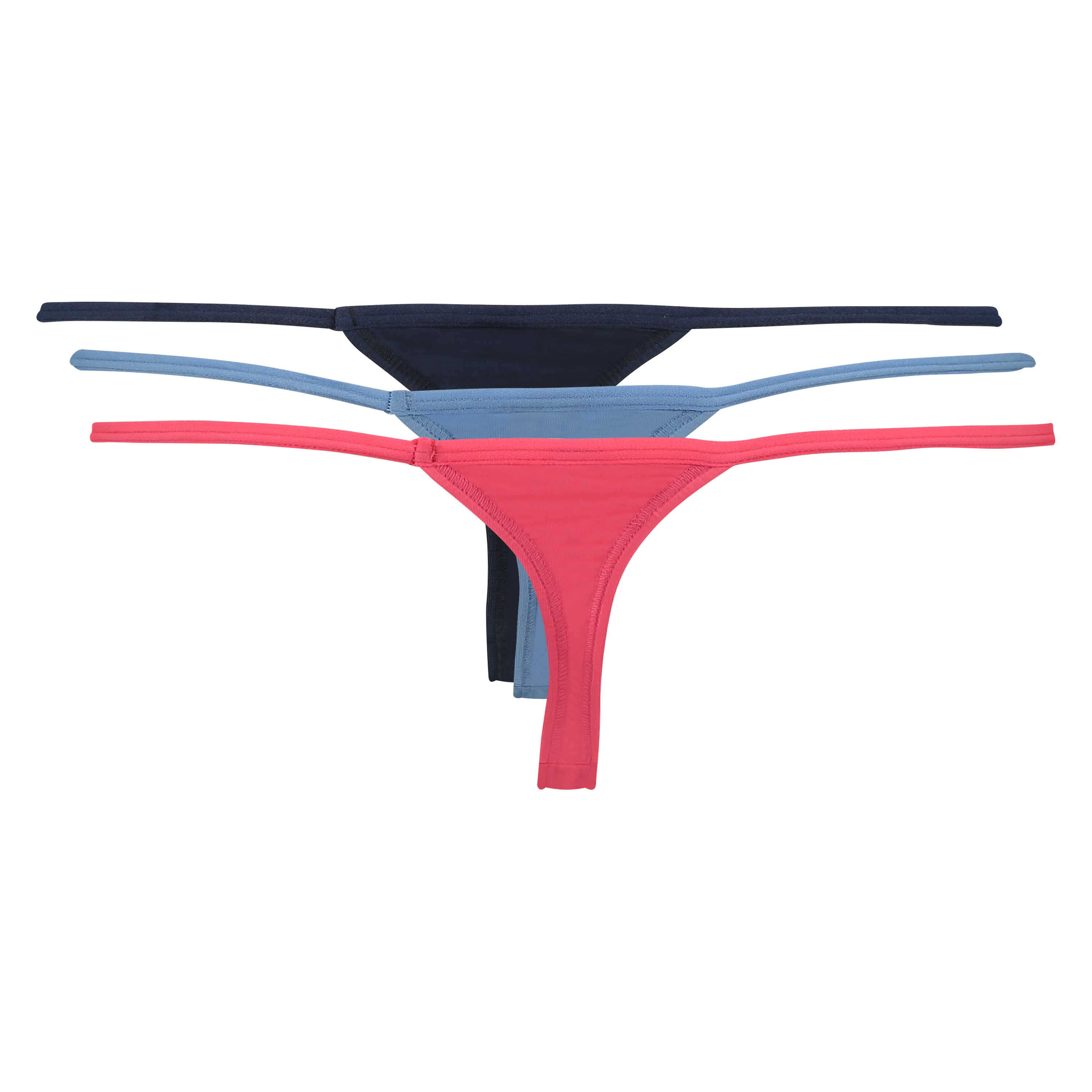 3-pack tangas micro, Różowy, main