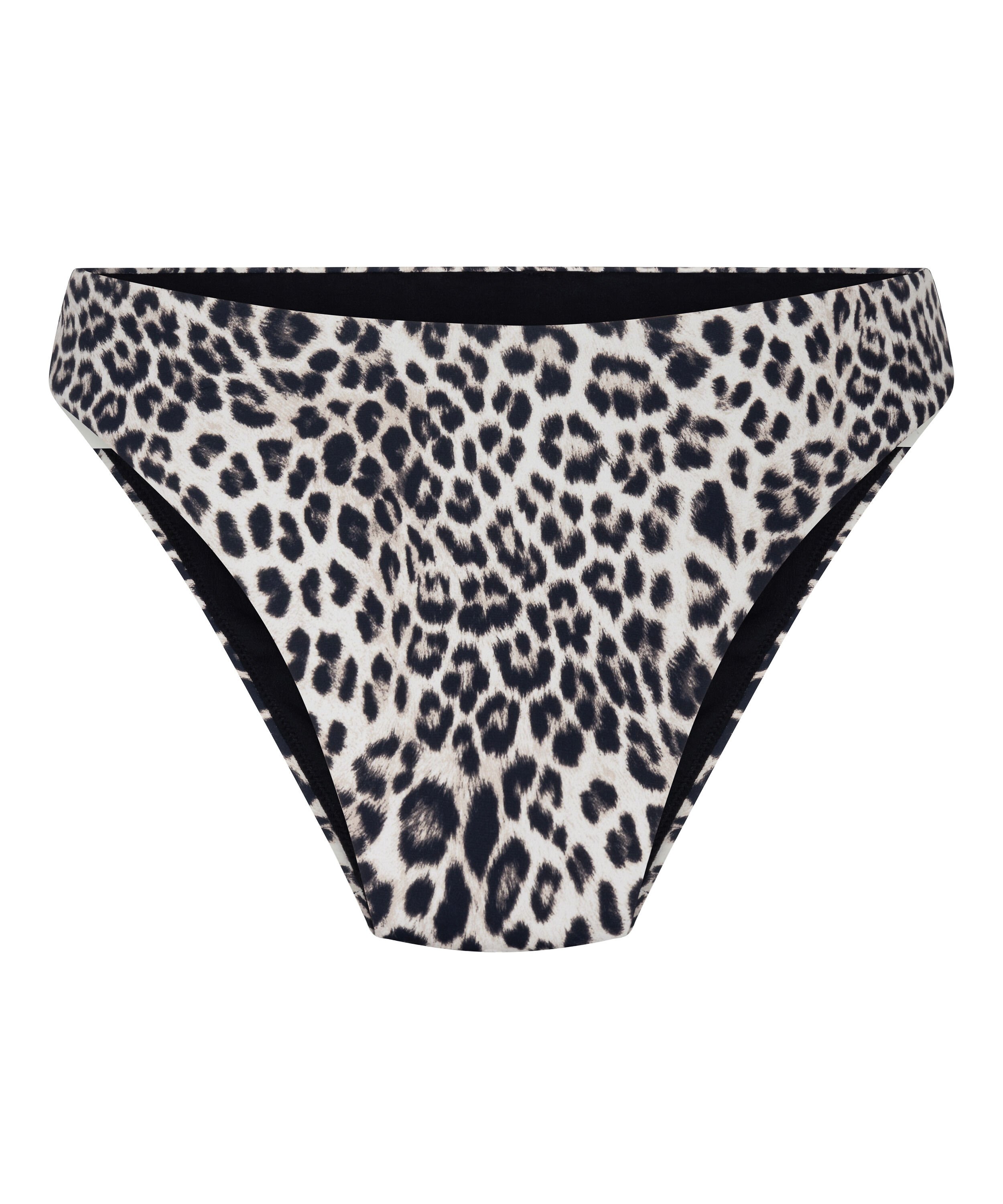 Figi Bikini Highleg Leopard, Czarny
