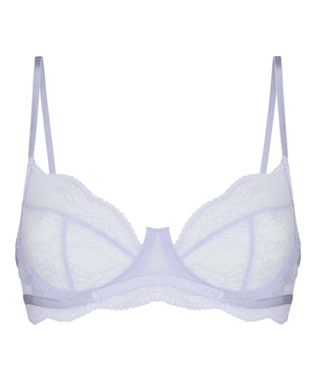 Nieusztywniany biustonosz z fiszbinami Isabelle, Fioletowy