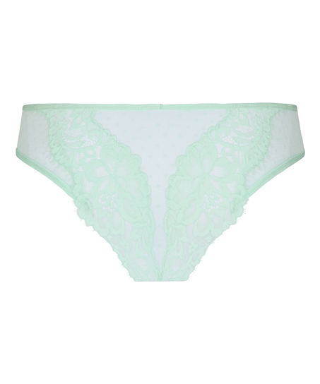 Majtki brazylijskie z wysokim wycięciem Harmony, Zielony
