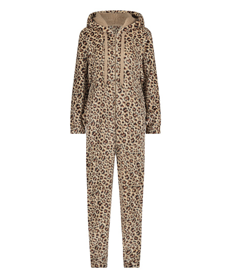 Onesie fleece, Beżowy