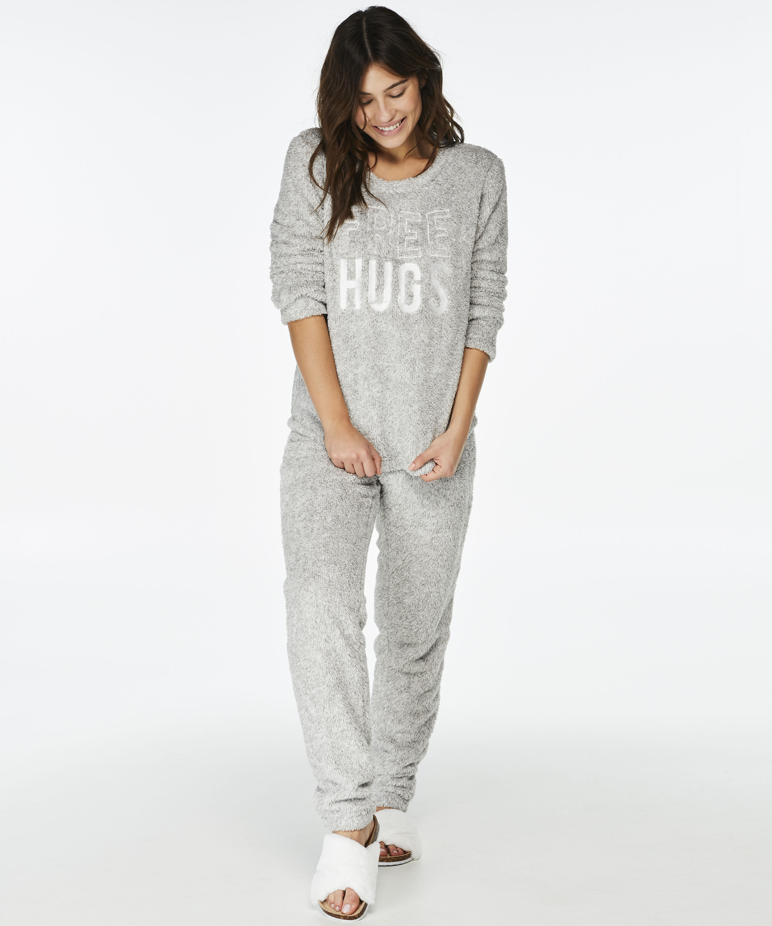 PJ Fleece Fairisle, Szary