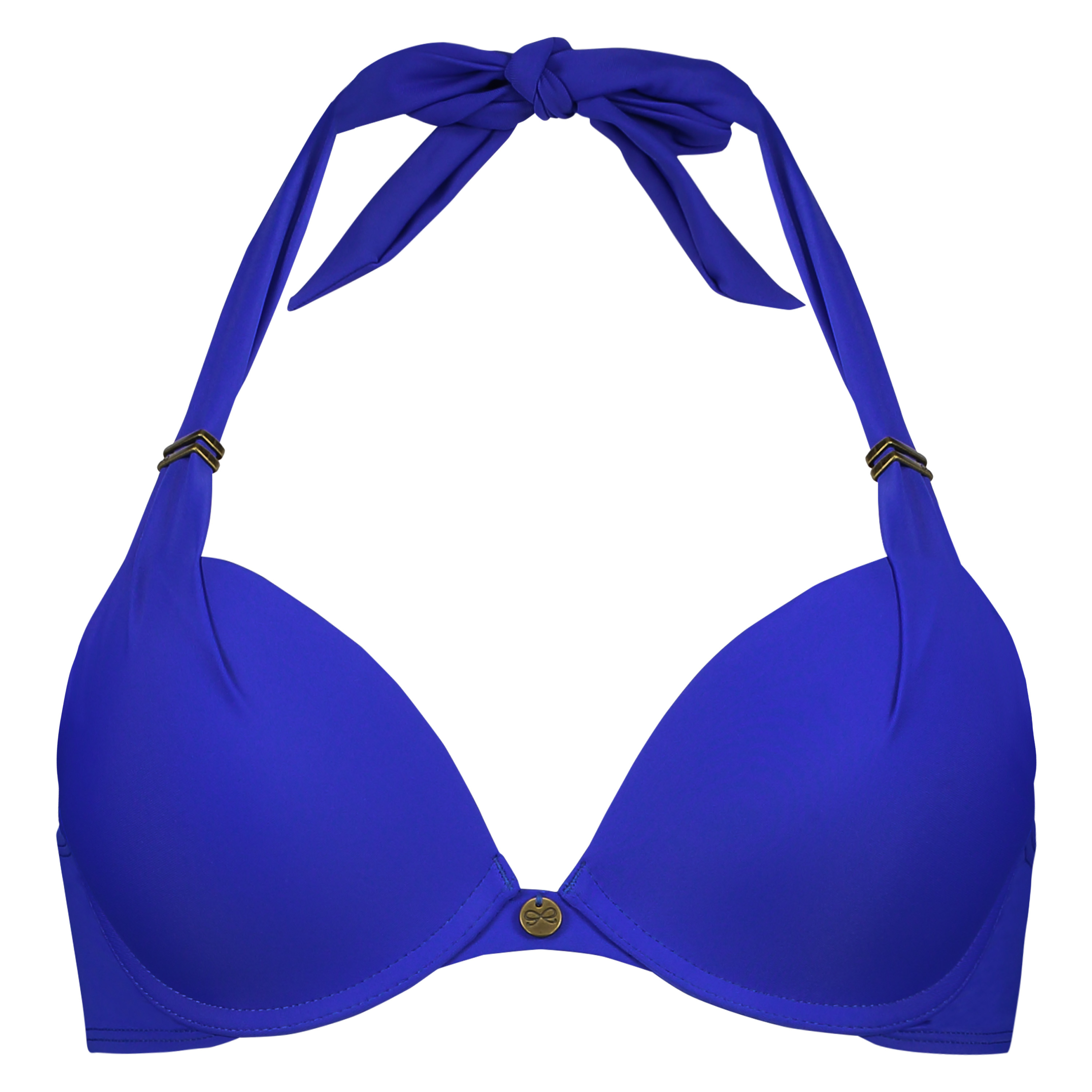 Usztywniona góra od bikini z efektem push-up Sunset Dream, miseczki A-E, Niebieski, main