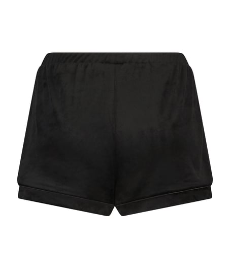 Velvet shorts, Czarny