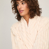Szlafrok Jacqueared Fleece, Biały