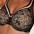 Leslie non-padded underwired bra, Czarny