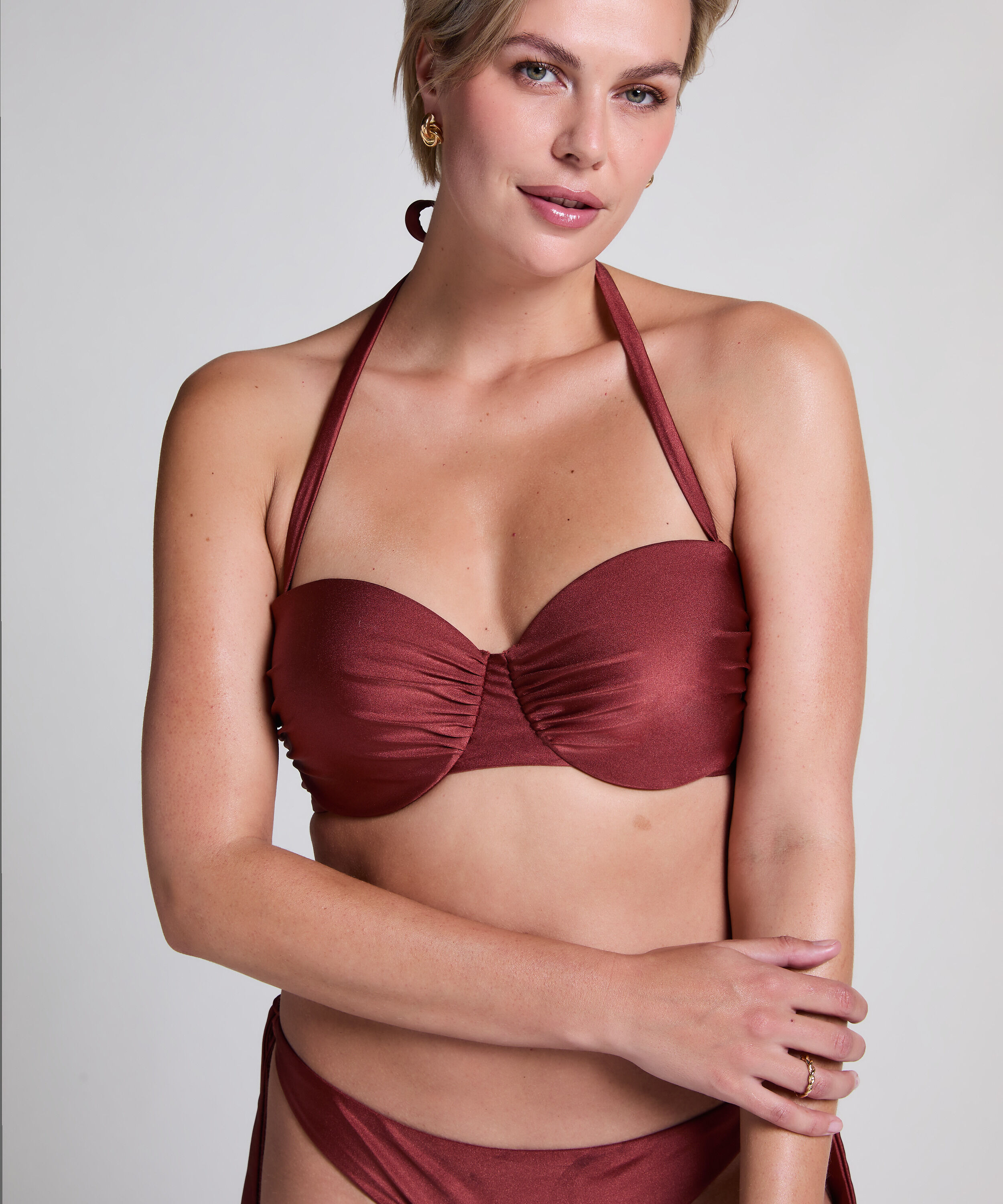 Top od bikini Dune Bandeau, Czerwony