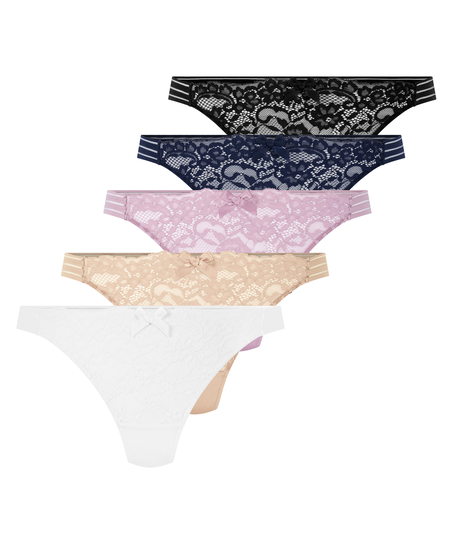 Stringi Sully 5 par, Niebieski