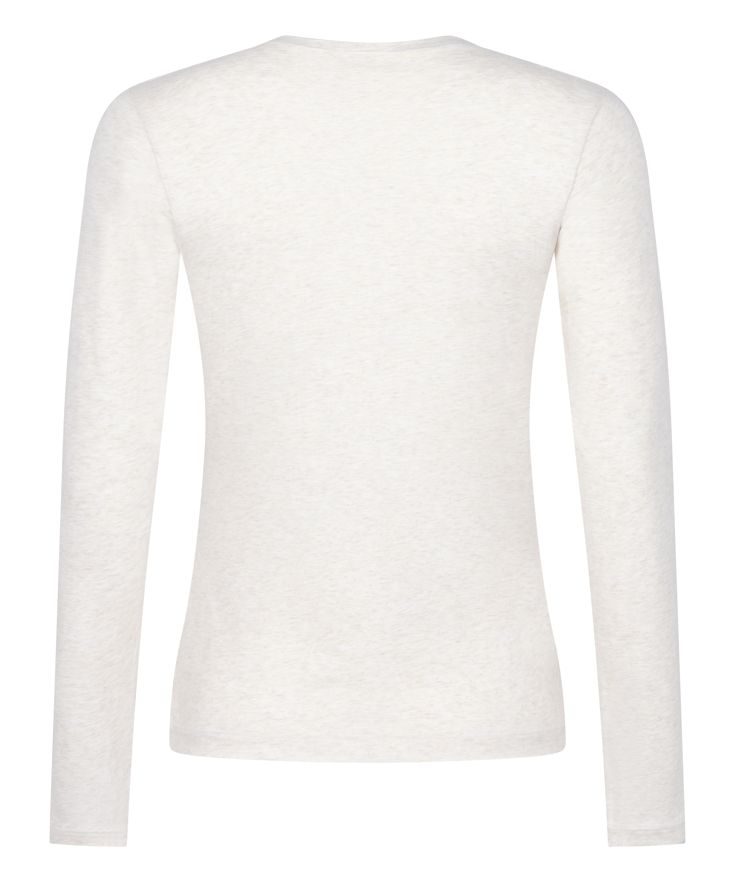 Bluzka z długim rękawem z miękkiej bawełny, Beżowy, main