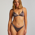 Majtki Bikini Wysoko Krojona Luna, Szary