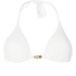 Tr&oacute;jkątny Top Bikini Crinkle, Biały