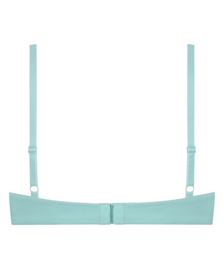 ﻿Biustonosz usztywniany z fiszbinami Plunge, Niebieski