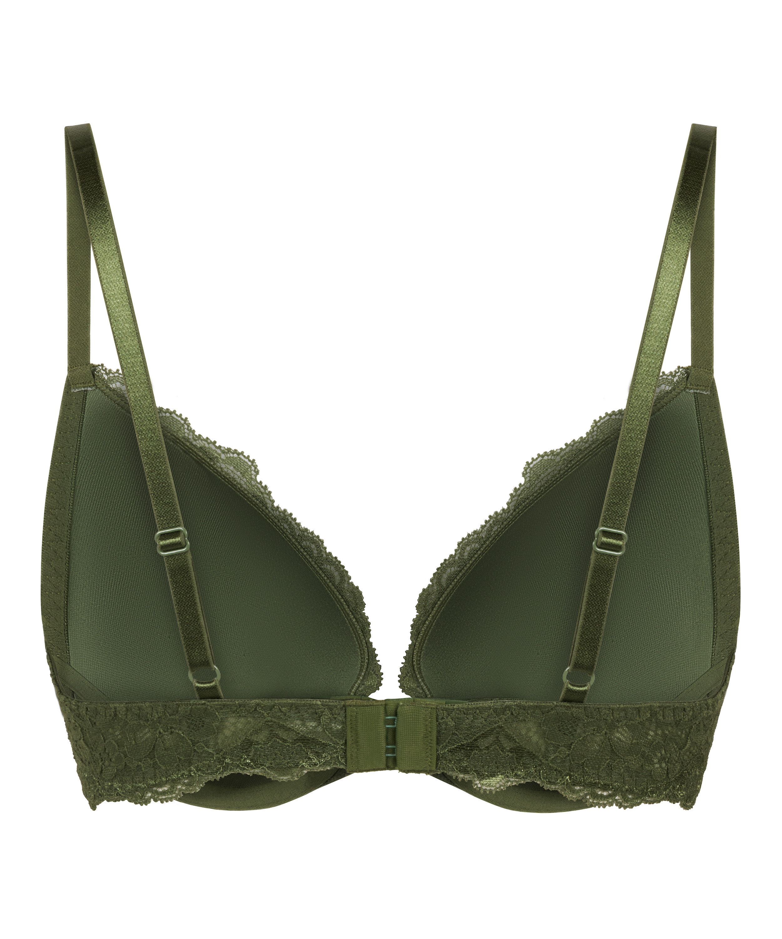 Wyściełany biustonosz push-up z fiszbinami Marine, Zielony, main