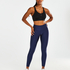 HKMX High Waisted Shine Sports leggings, Niebieski