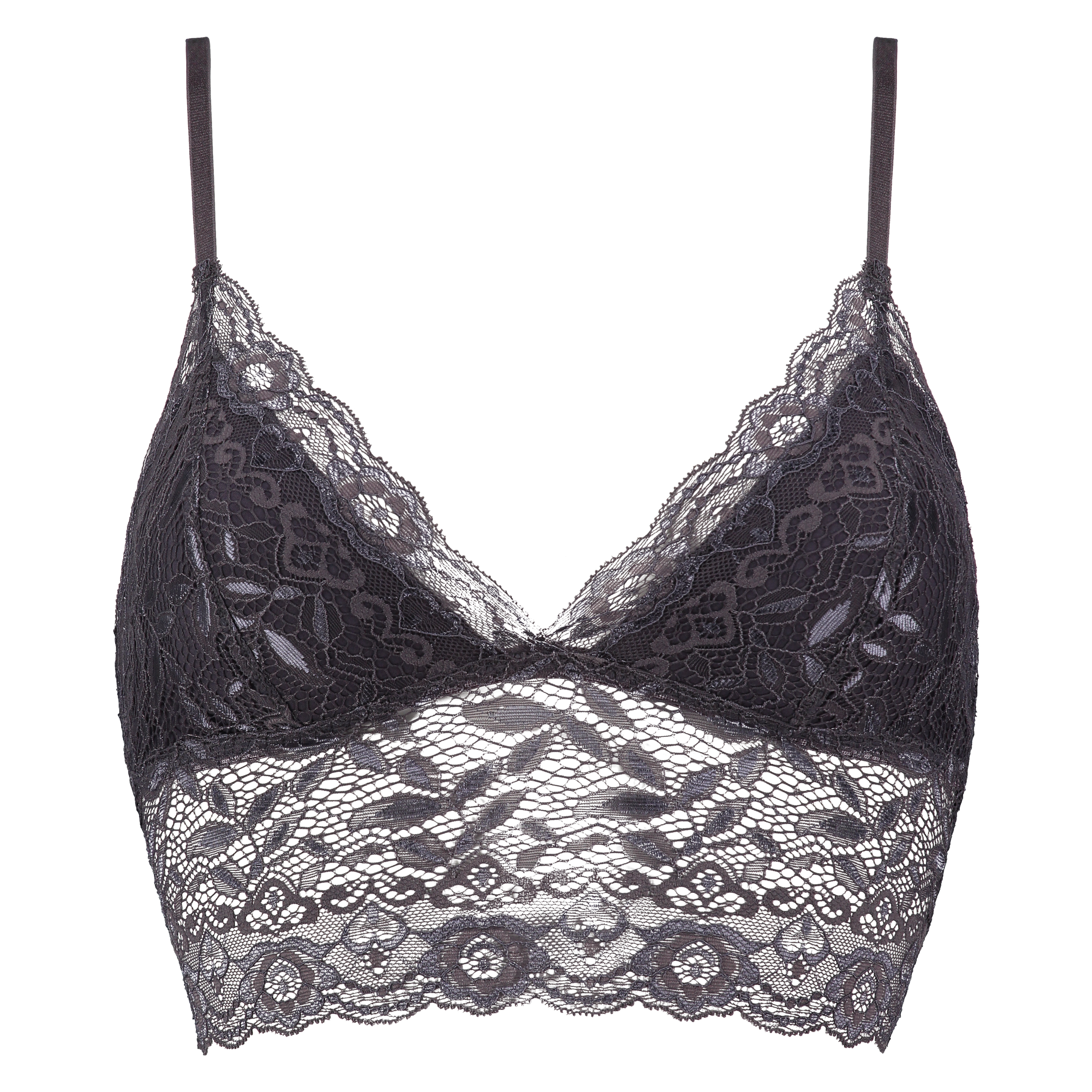 Bralette longline Fancy, Szary, main