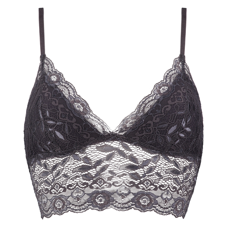 Bralette longline Fancy, Szary