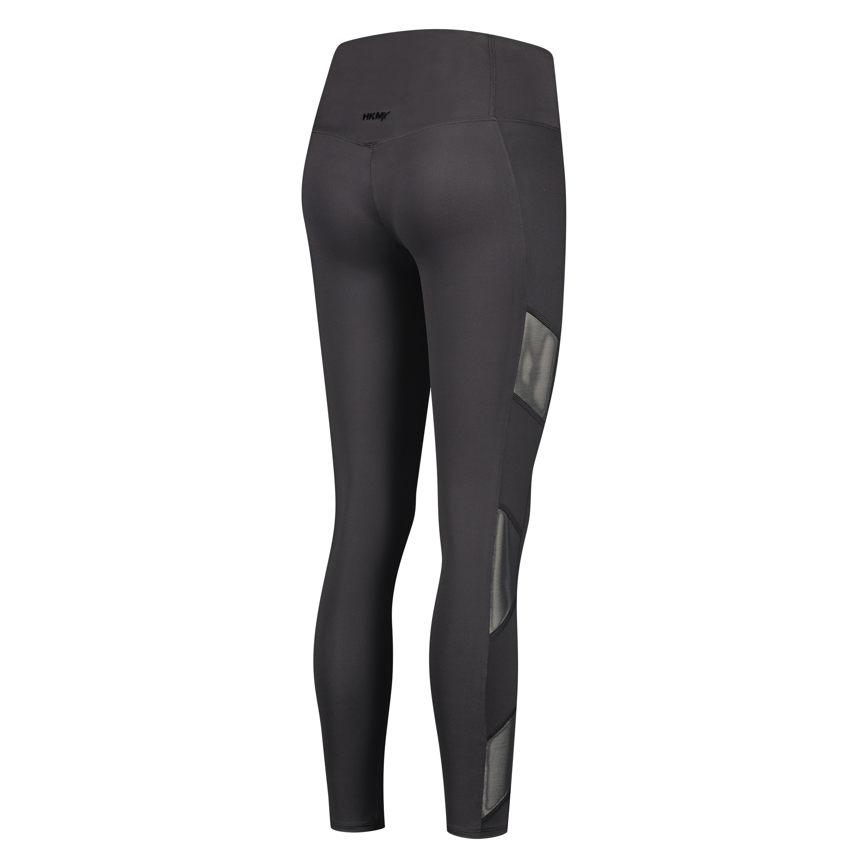 HKMX High waisted sport legging mesh, Czarny, main