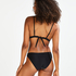 Pride triangle bikini top, Czarny