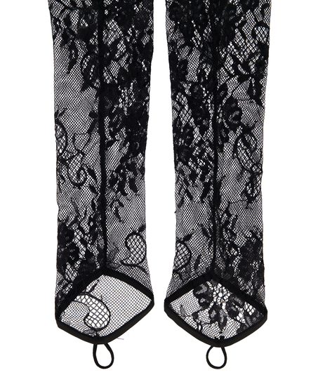 Koronkowe rękawiczki, Czarny