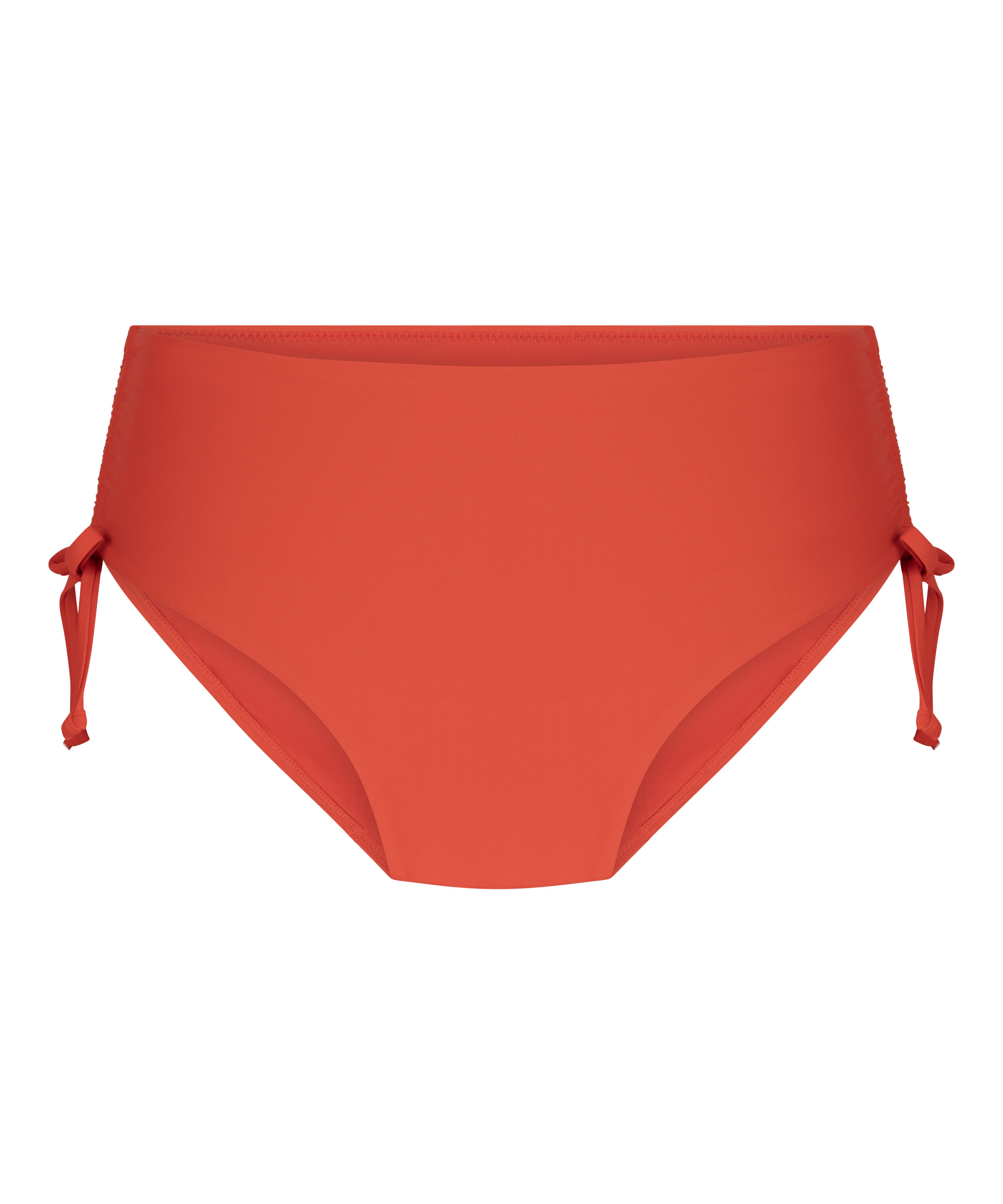 Midi Bikini Bottom Luxe, Czerwony