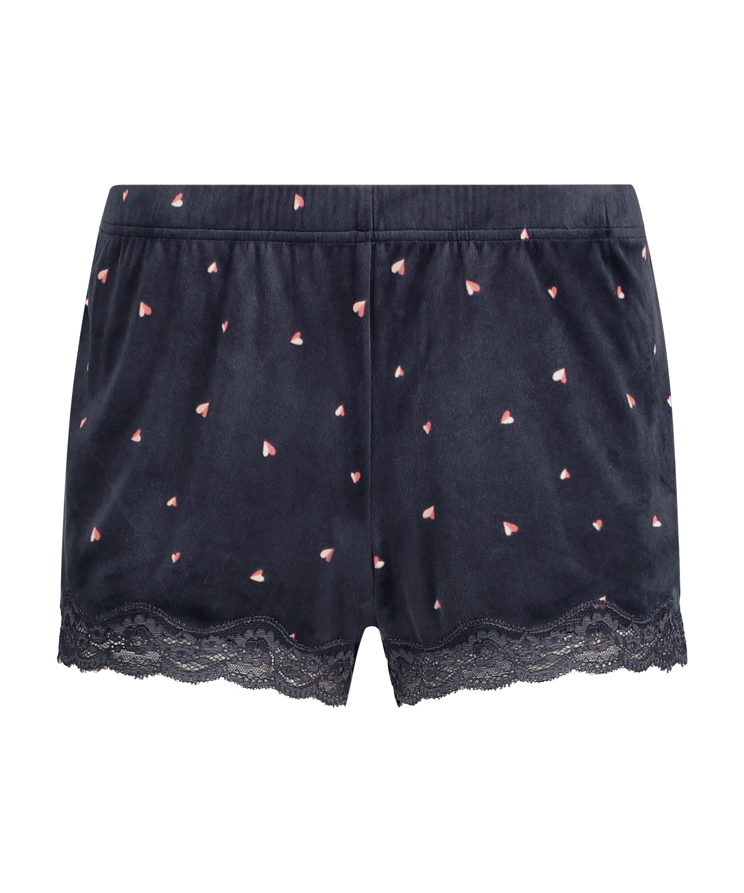 Velvet hearts shorts, Szary, main