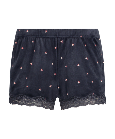 Velvet hearts shorts, Szary