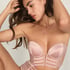 Biustonosz typu longline z fiszbinami i wyści&oacute;łką Rosa, R&oacute;żowy