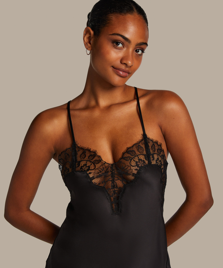 Koszulka nocna Valerie, Czarny