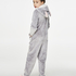 Fleece Onesie Teens, Szary