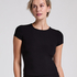 Top od piżamy Rib Essential, Czarny