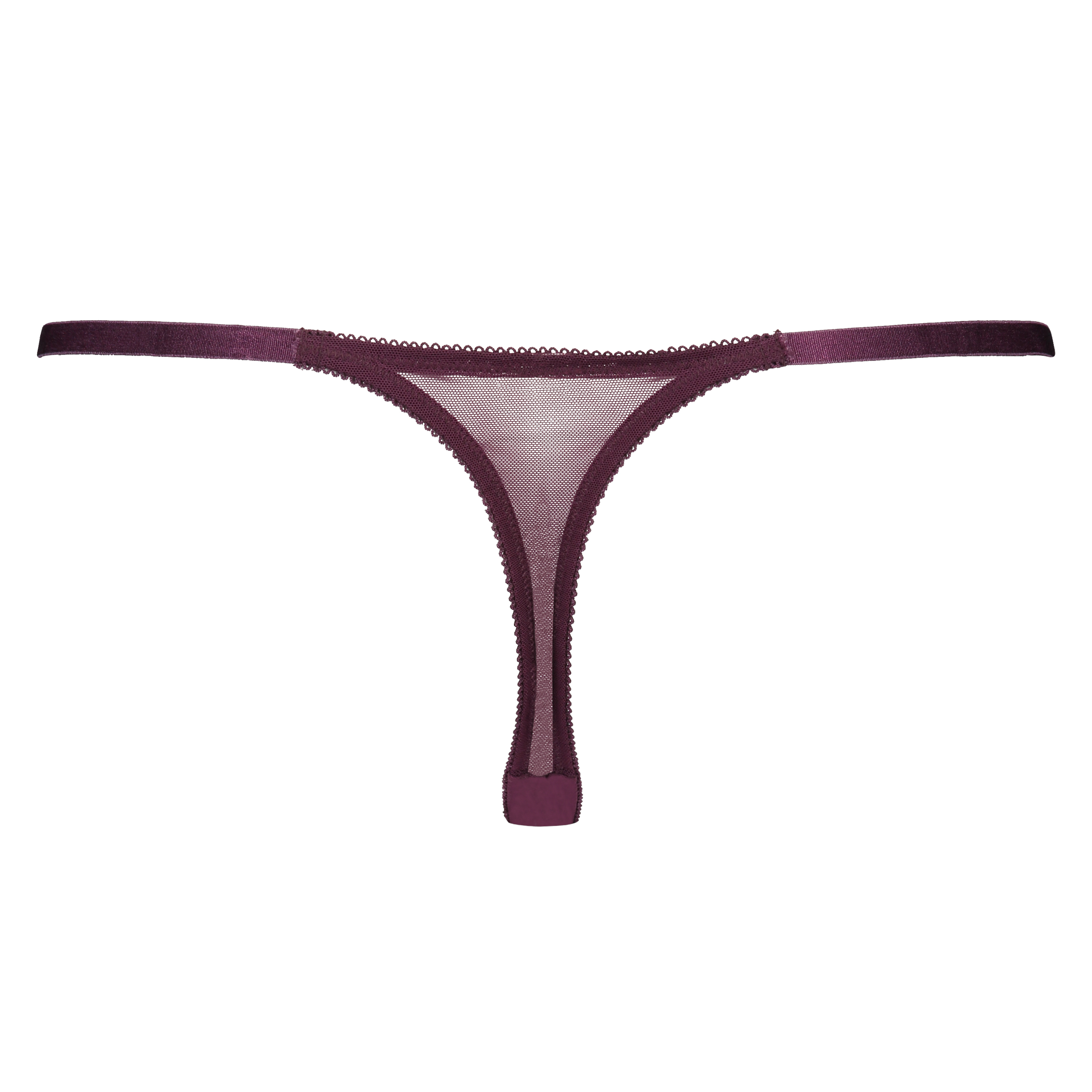 Thong Embroidered, Fioletowy, main