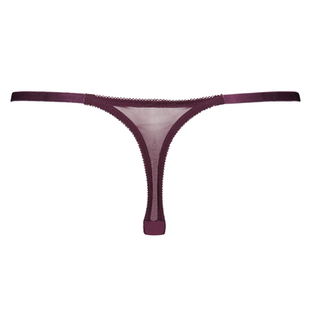 Thong Embroidered, Fioletowy