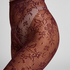 Rajstopy Allover Lace, Fioletowy