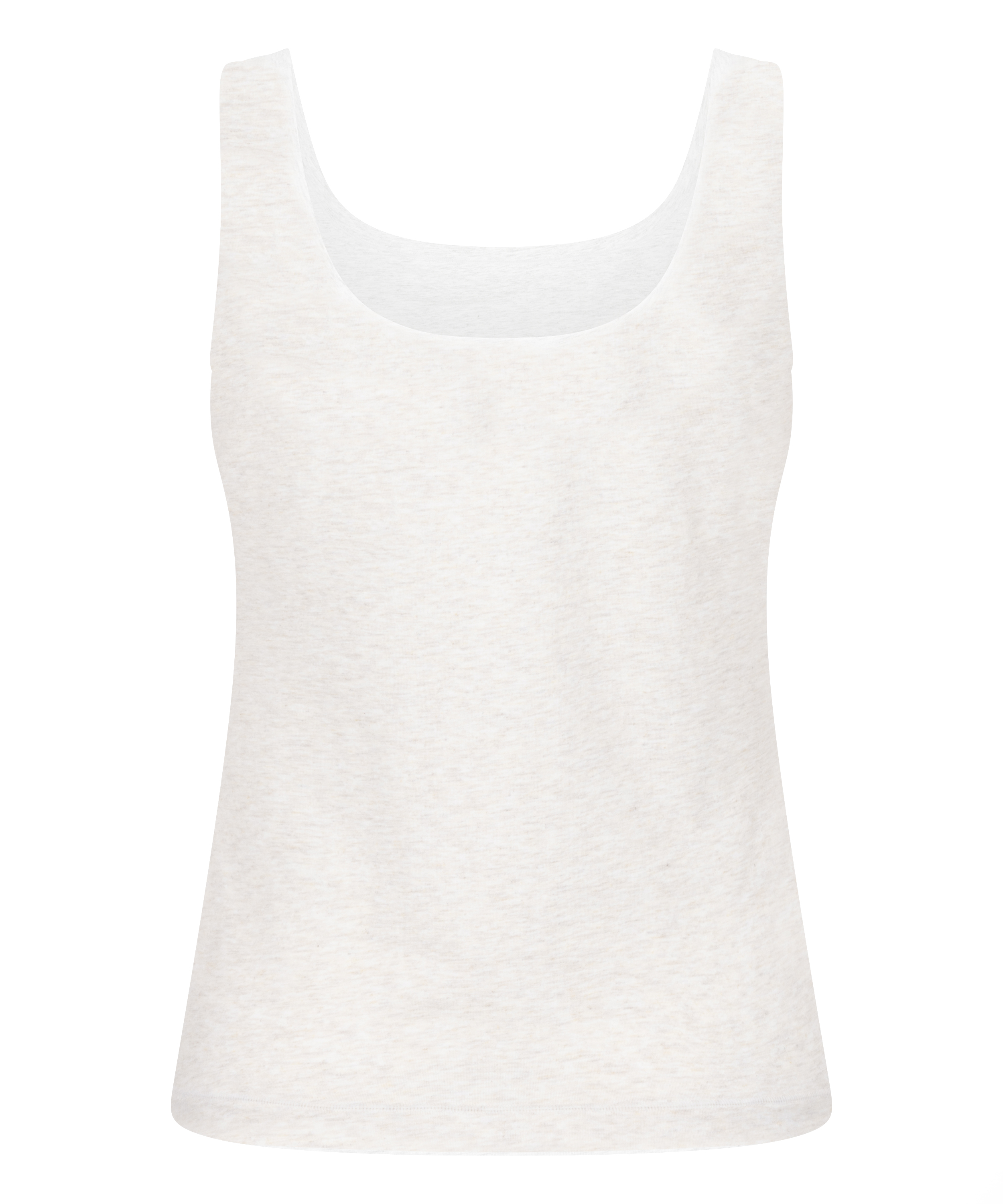 Singlet top z miękkiej bawełny, Beżowy, main