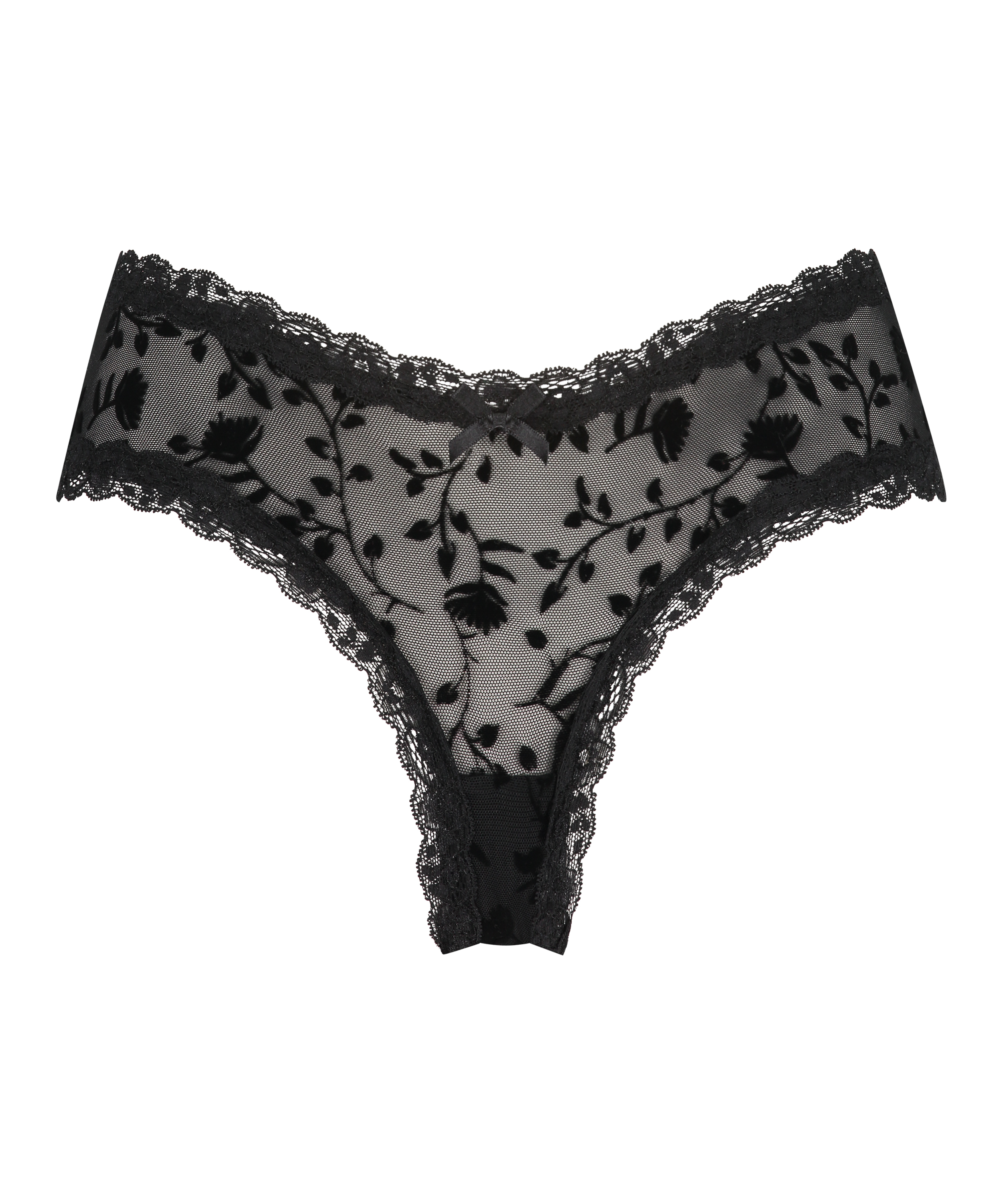 Brazyliany V-shape Mesh, Czarny, main