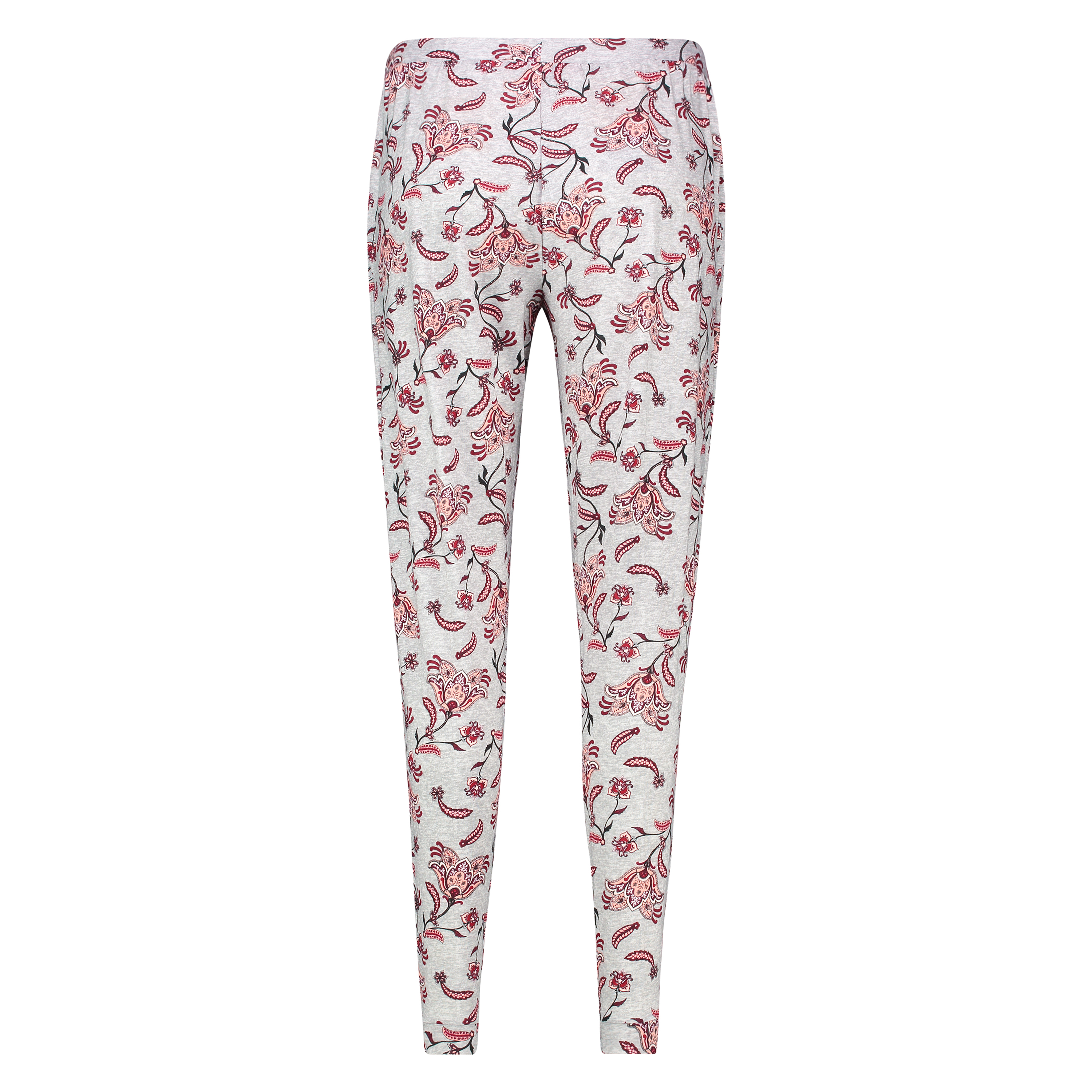 Loose-fitting Pajama Pants, Szary, main