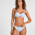 Usztywniany Biustonosz Bikini z Fiszbinami Amalfi, Niebieski