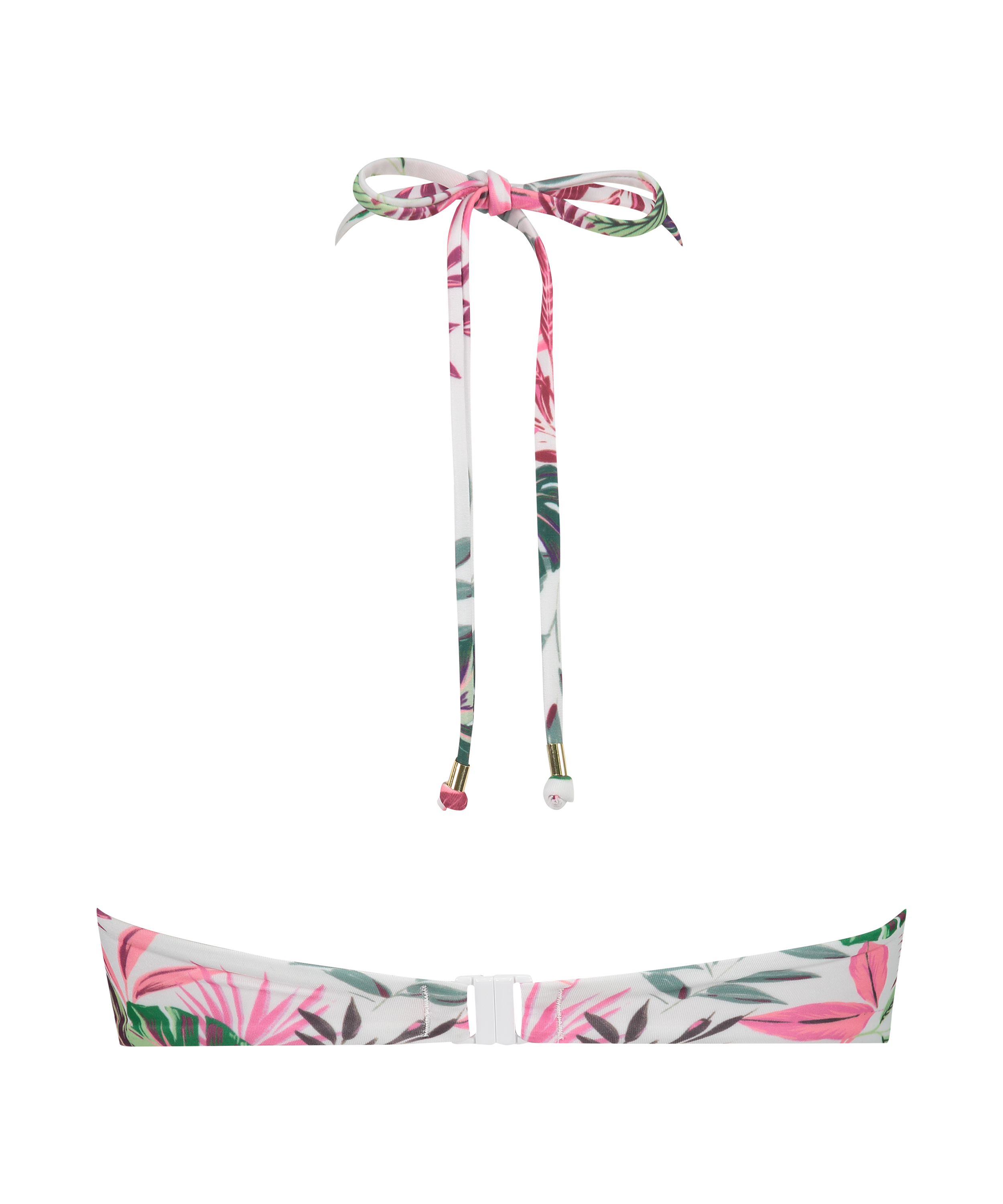 G&oacute;ra bikini na fiszbinach w kształcie Cuba, Biały, main