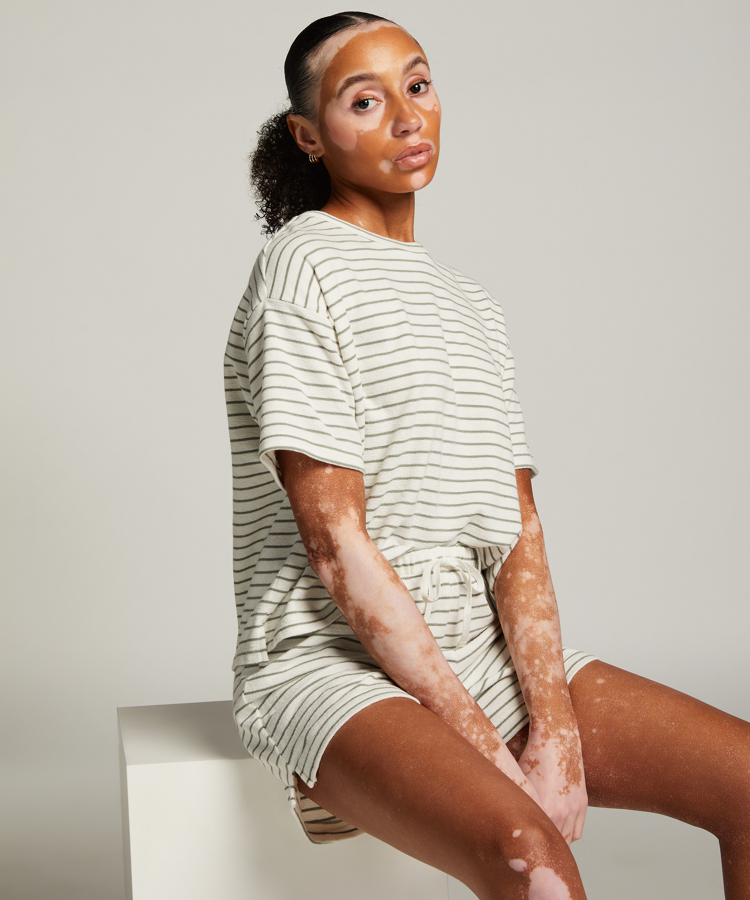 Bawełniane spodenki, Biały, main