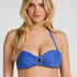 Luksusowy Top Bikini Bandeau z K&oacute;łkiem, Niebieski