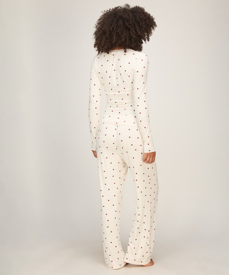 Top Lace Dot, Biały