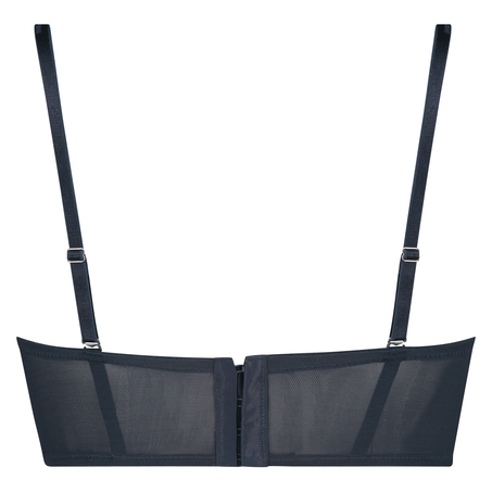 Amora Padded Longline Underwired Bra, Niebieski