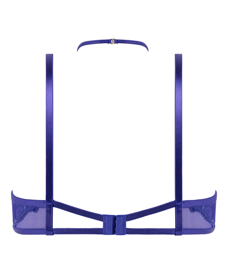 Nieusztywniany biustonosz z fiszbinami Amari, Niebieski