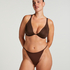 Nieusztywniany biustonosz z fiszbinami Smooth, Brązowy