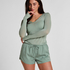 Satin Shorts Ayla, Zielony