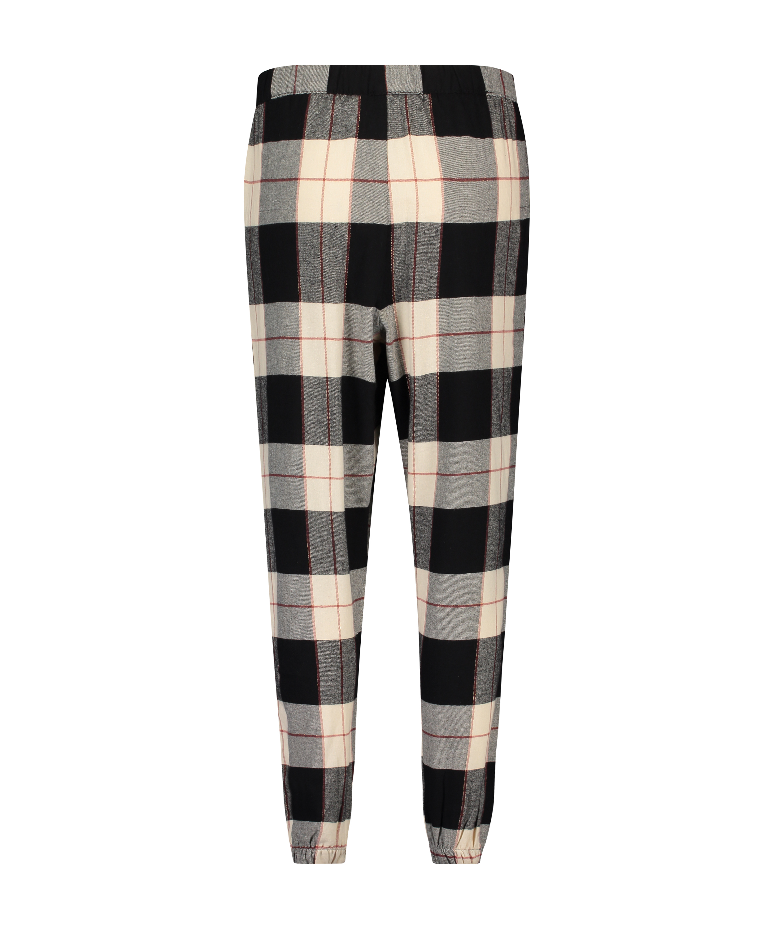 Petite Twill Check Pyjama pants, Czarny, main