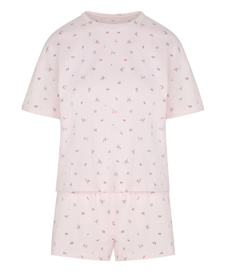 Zestaw piżamowy z bawełny, R&oacute;żowy
