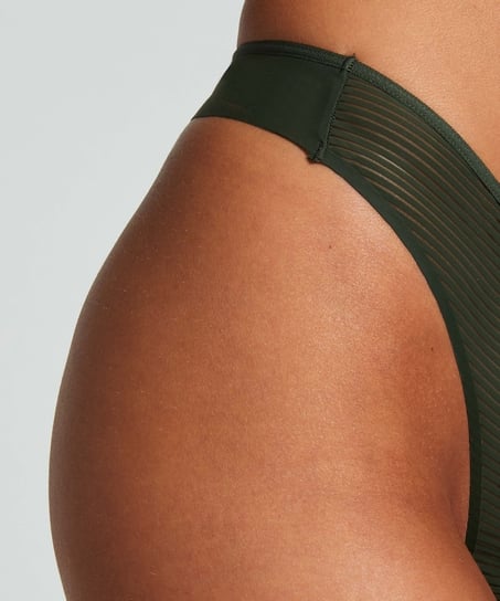 Stringi Invisible Stripe Mesh, Zielony