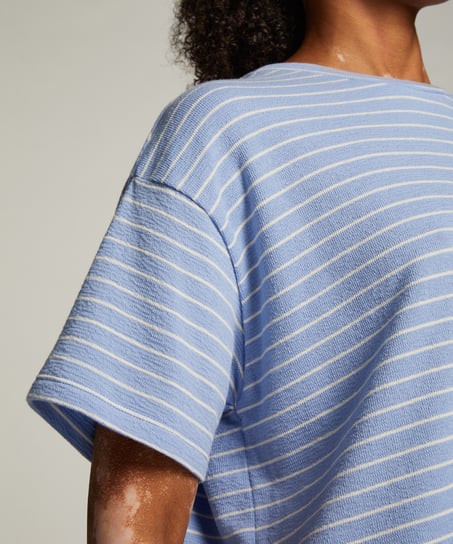 Top od piżamy, Niebieski