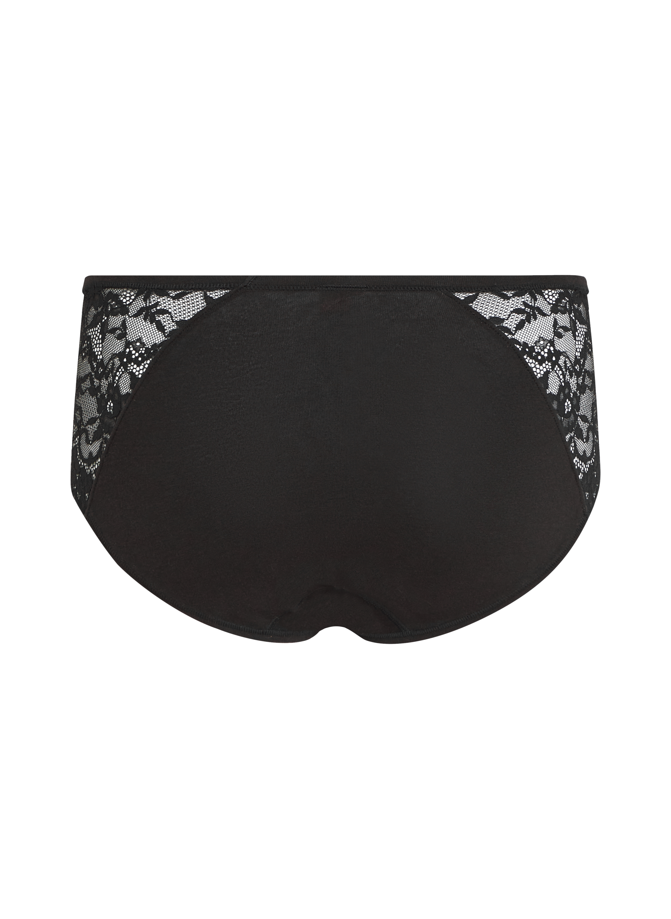 Majtki ze średnim stanem Superslip Lace, Czarny, main